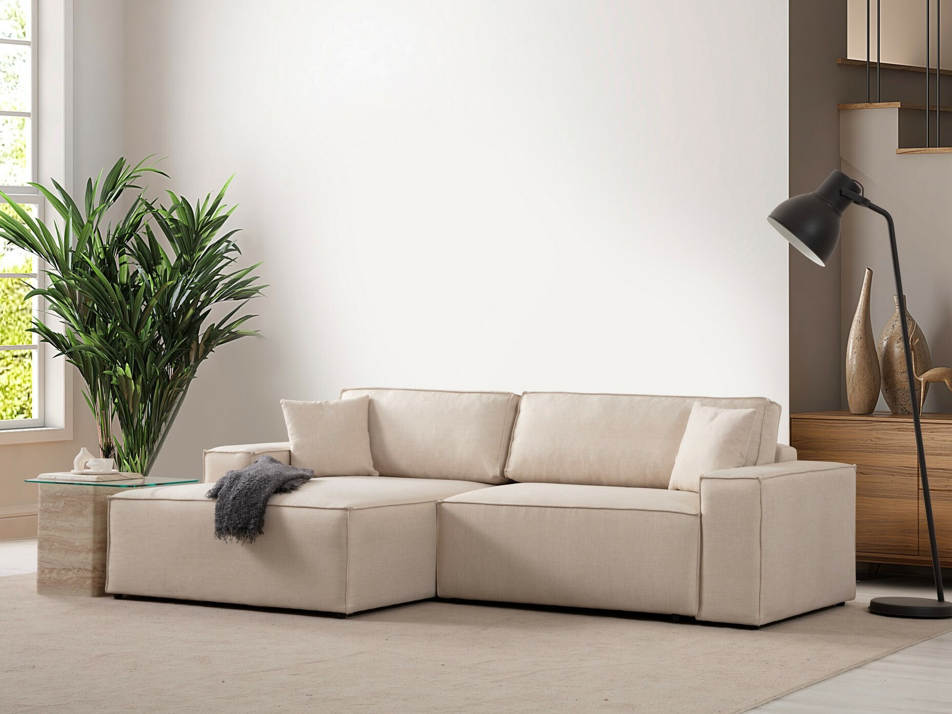 Ъглов диван Altadena 580 (Сметана)