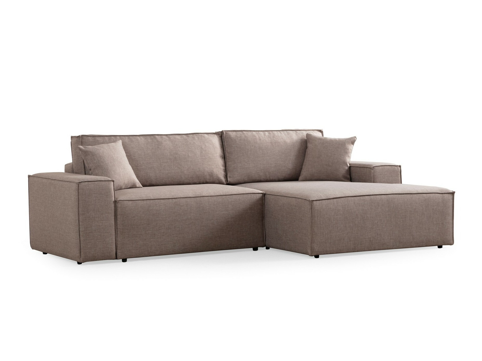 Ъглов диван Altadena 580 (Светлокафяво)