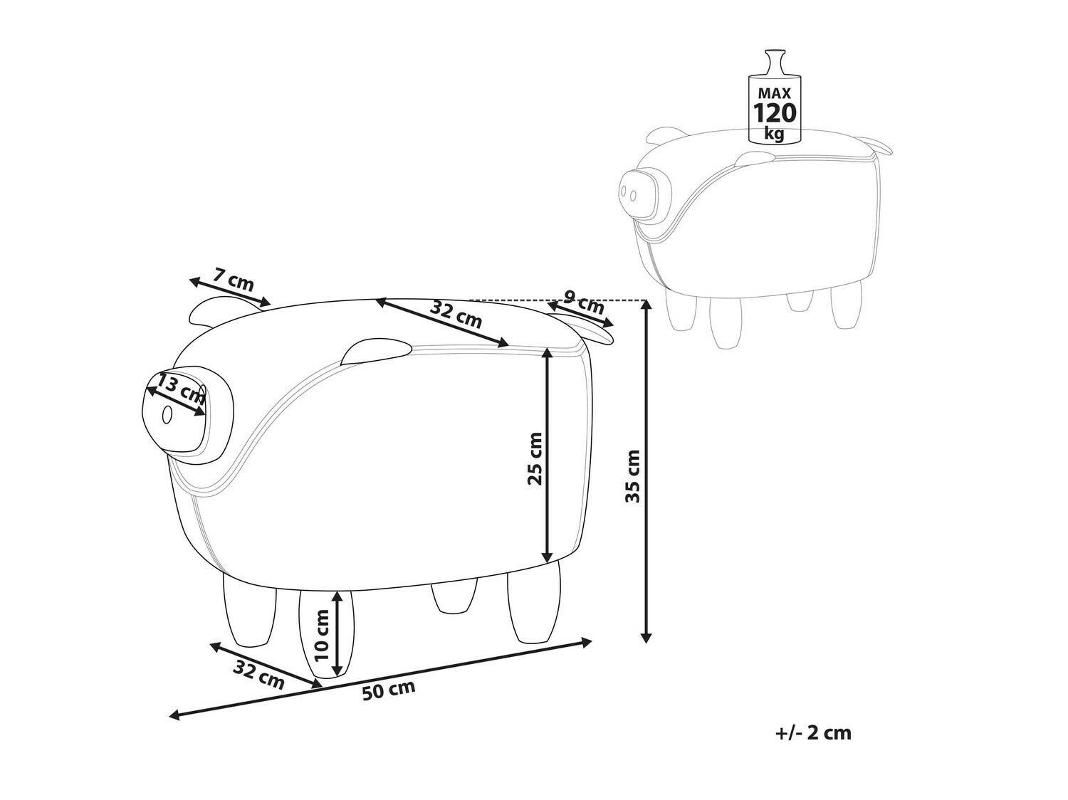 Табуретка Berwyn 664 (Роза)