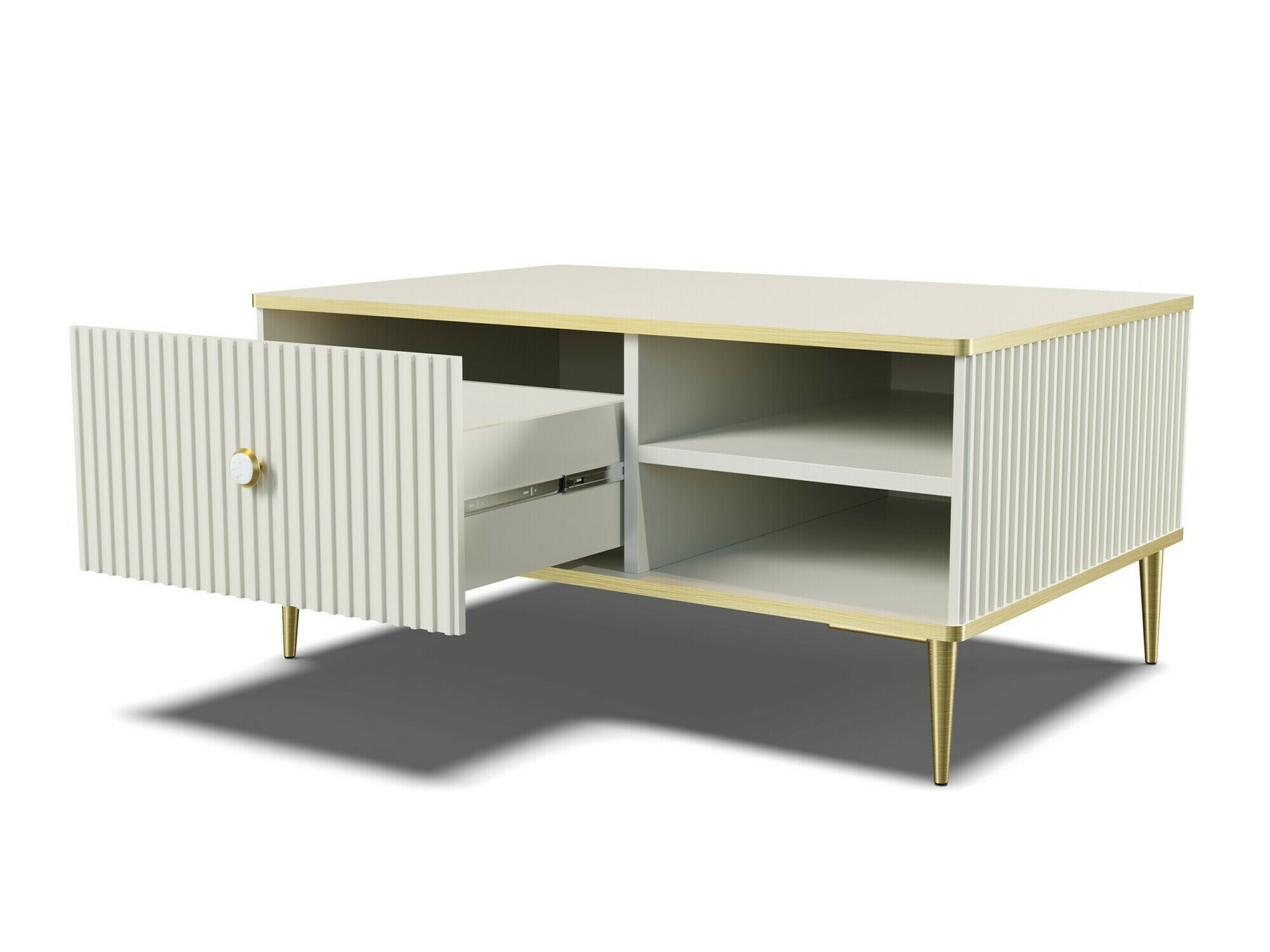 Комплект за хол Romciro 103 (Кашмир + Златно)