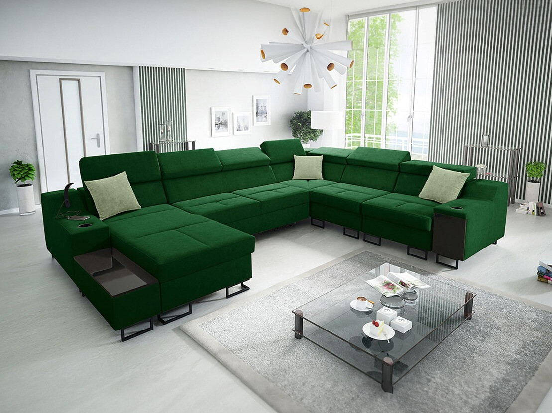 Ъглов диван Sarasota 160 (Uttario Velvet 2951 + Uttario Velvet 2954)