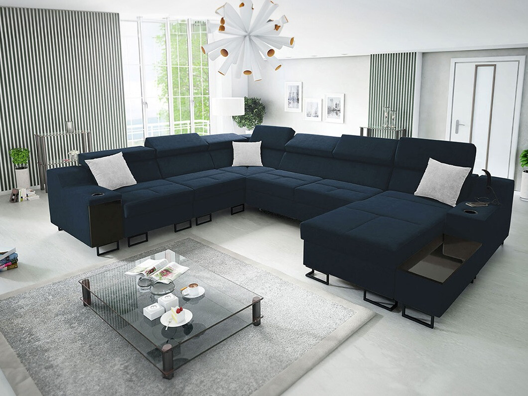 Ъглов диван Sarasota 160 (Uttario Velvet 2967 + Uttario Velvet 2973)