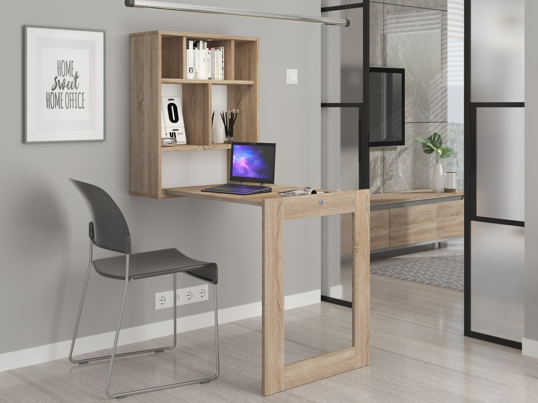 Офис бюро Buffalo 104 (Сонома дъб)