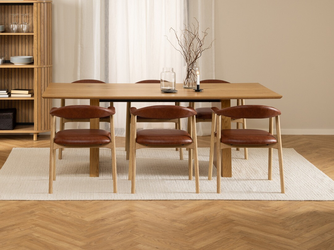 Стол Norsica 875 (Кафяв)