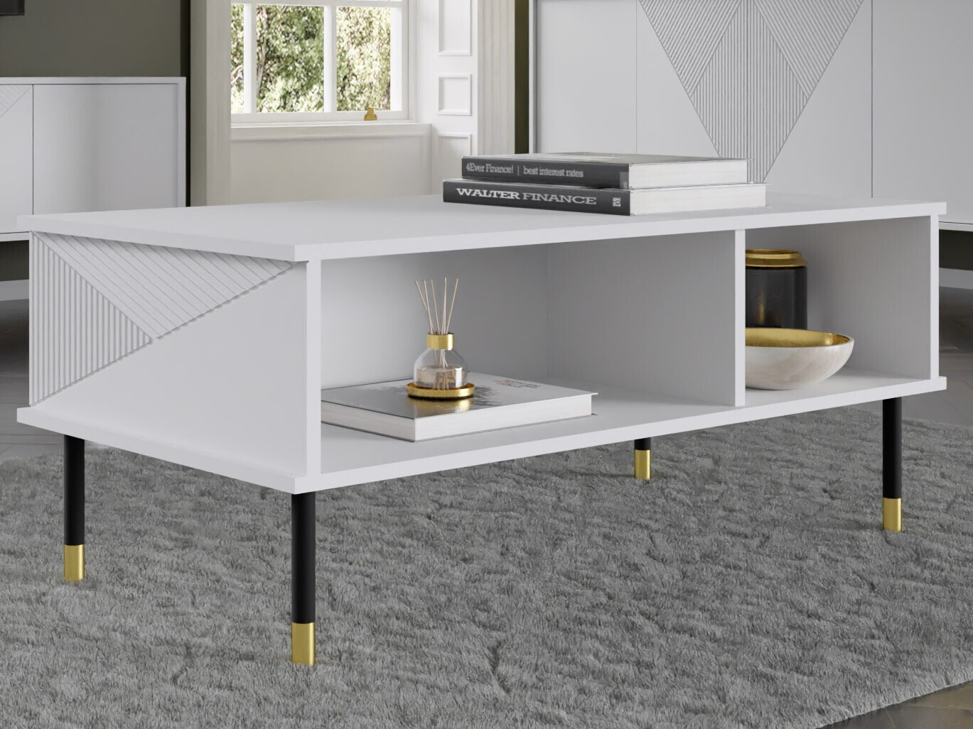 Масичка за кафе Teopha 102 (Бял)