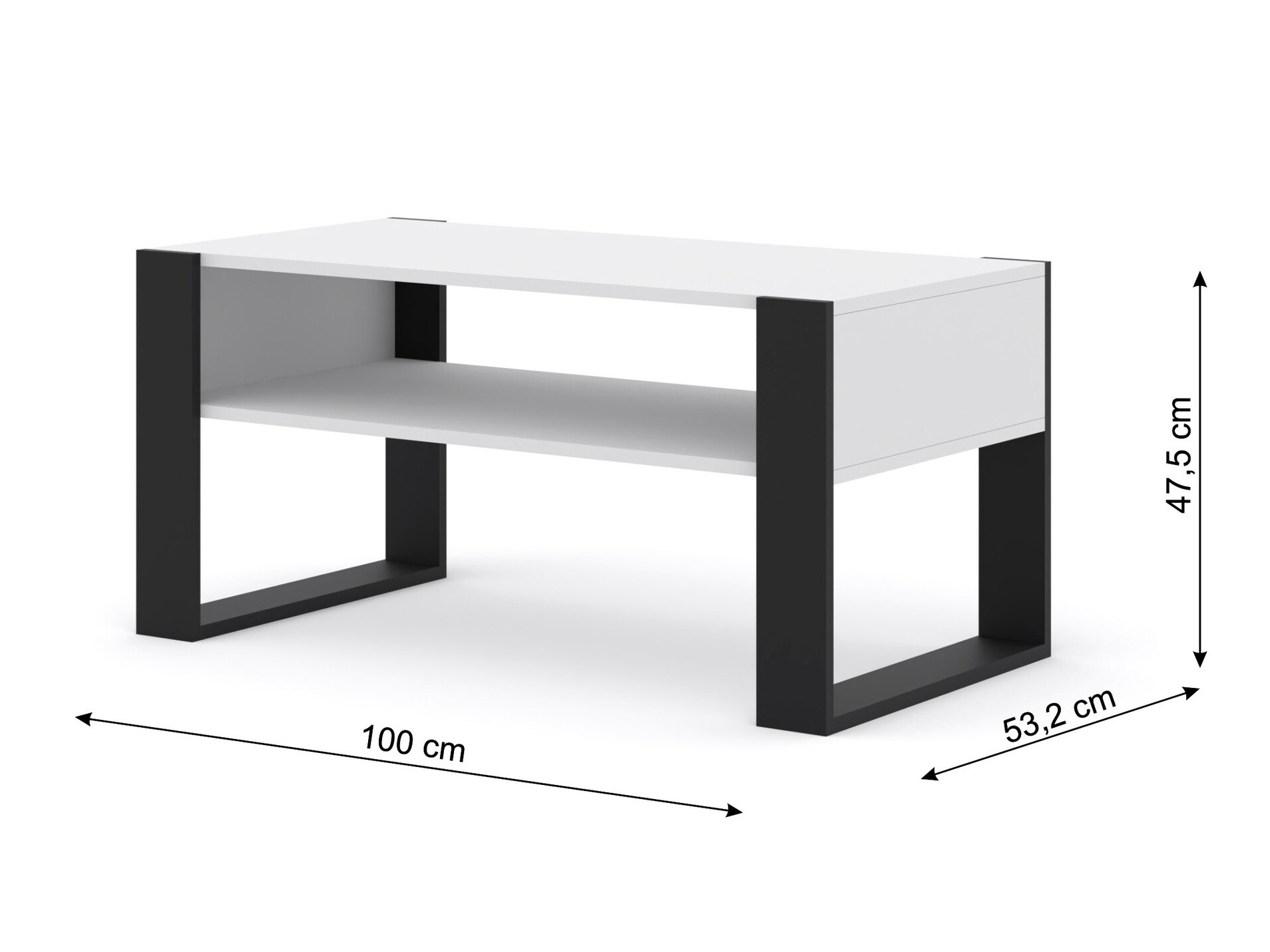 Масичка за кафе Tivtora 102 (Матов бял)