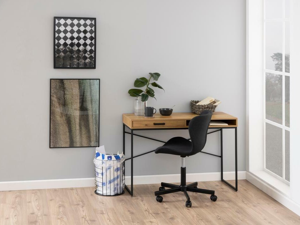 Офис бюро Norsica Sevferi 190 (Черен + Див дъб)