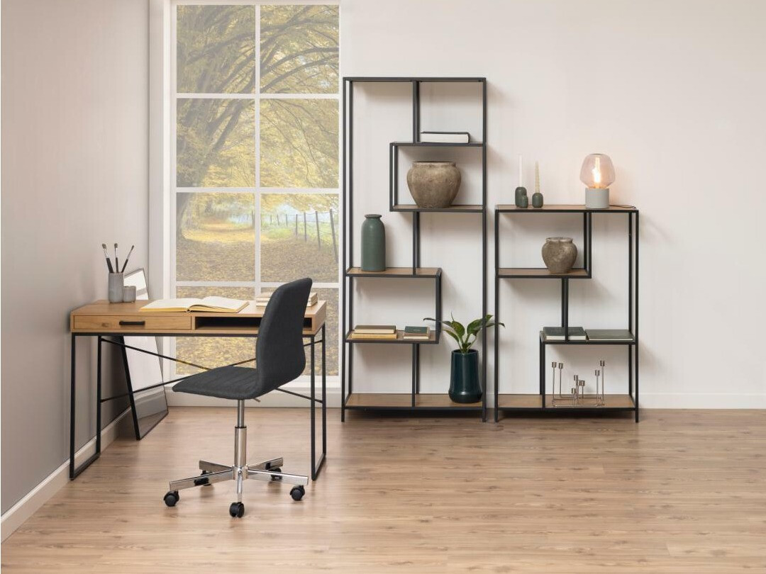 Офис бюро Norsica Sevferi 190 (Черен + Див дъб)