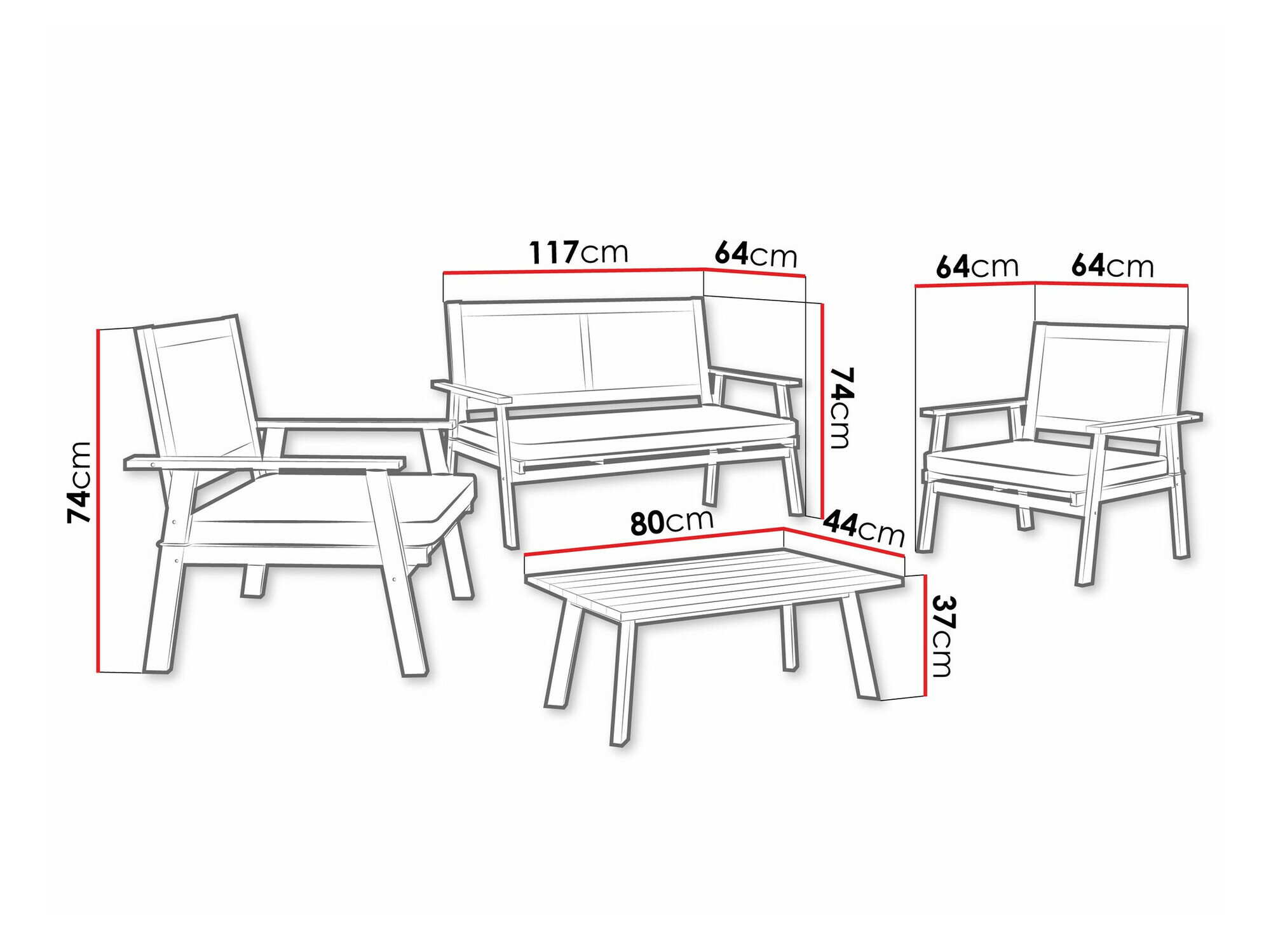 Градински комплект Lecter