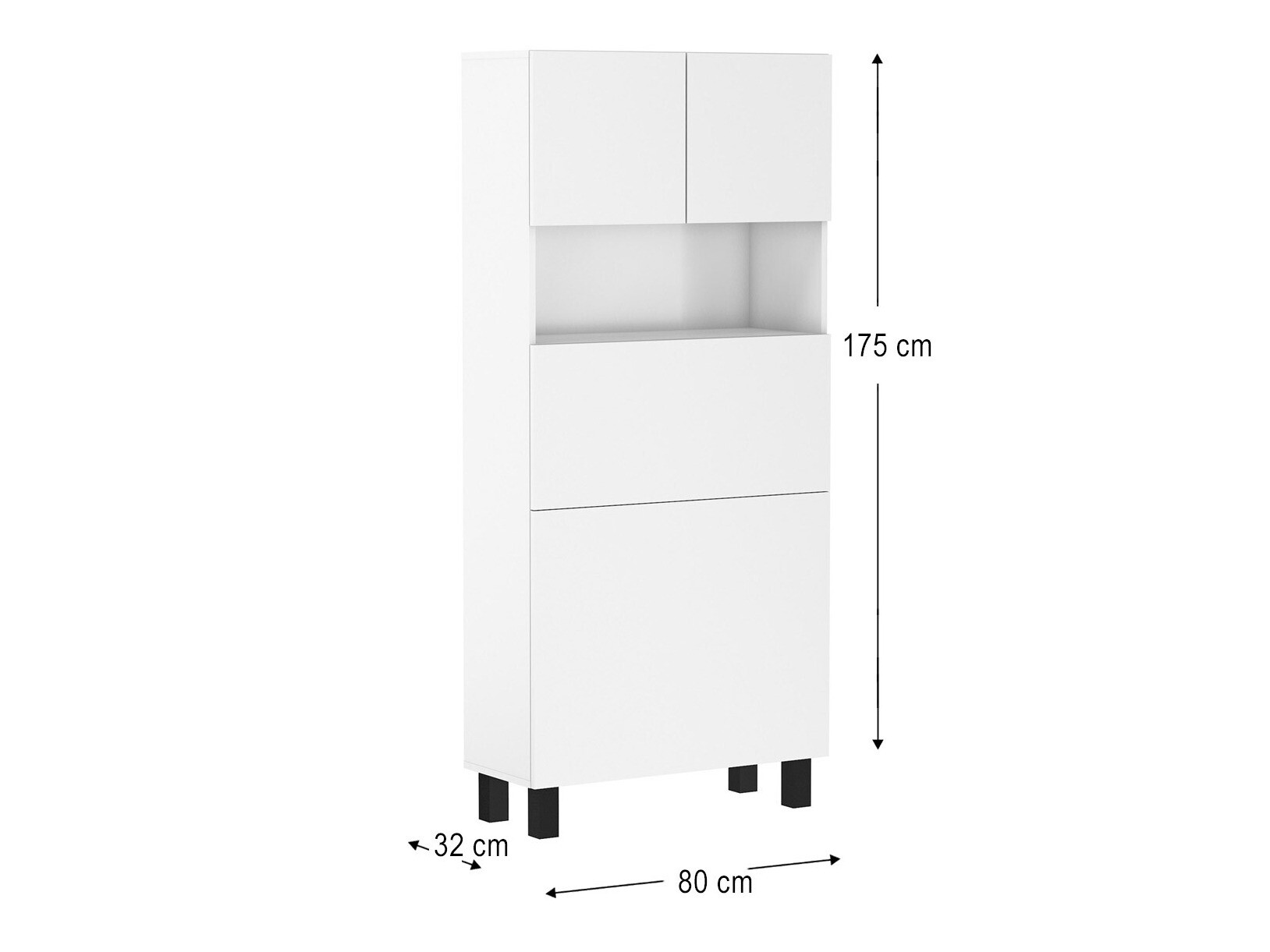 Етажерка Buffalo 145 (Матов бял)