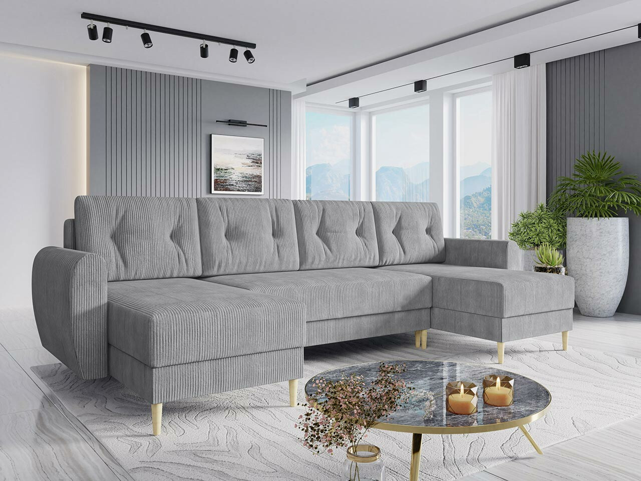 Ъглов диван Memphis 140 (Poso 110)