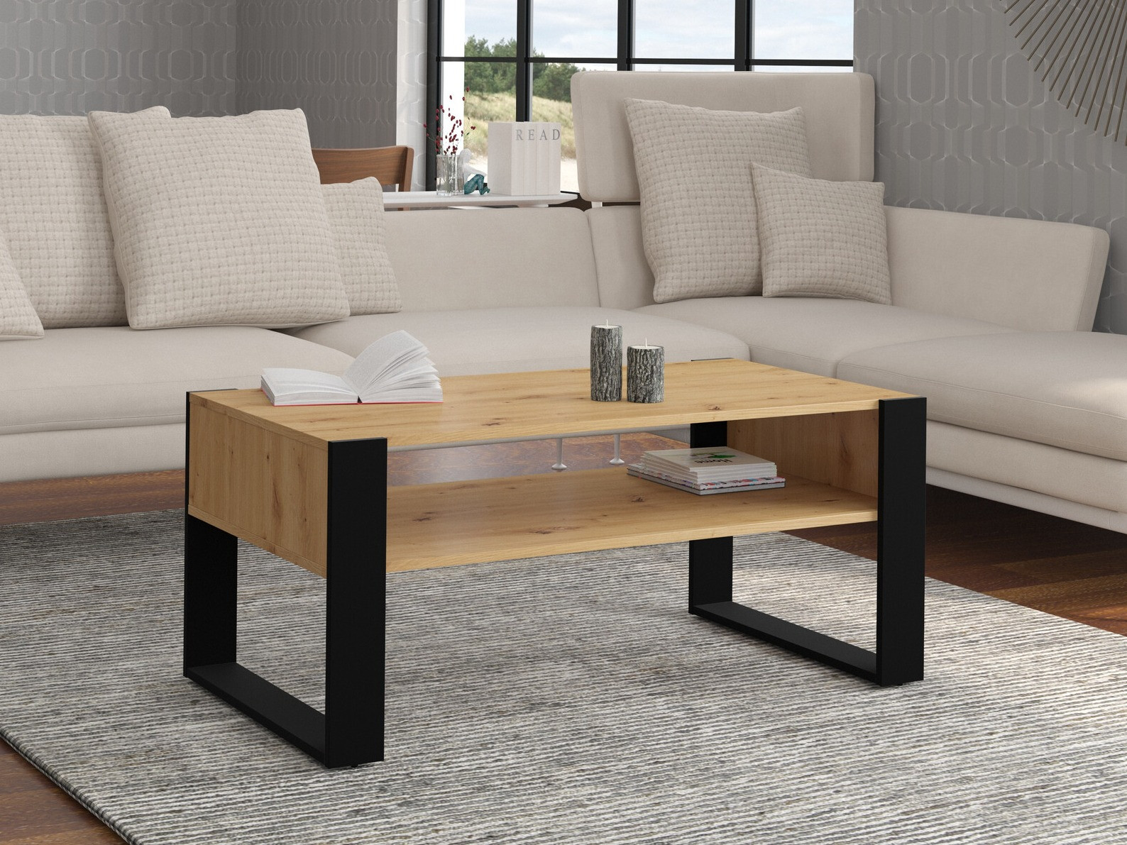 Масичка за кафе Cordoro 107 (Artisan дъб)