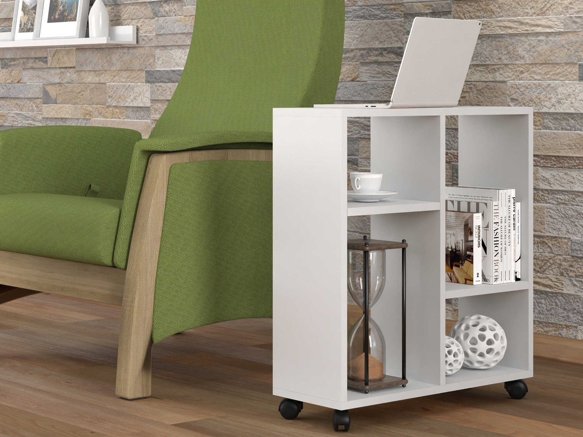 Помощна масичка Buffalo 142 (Матов бял)