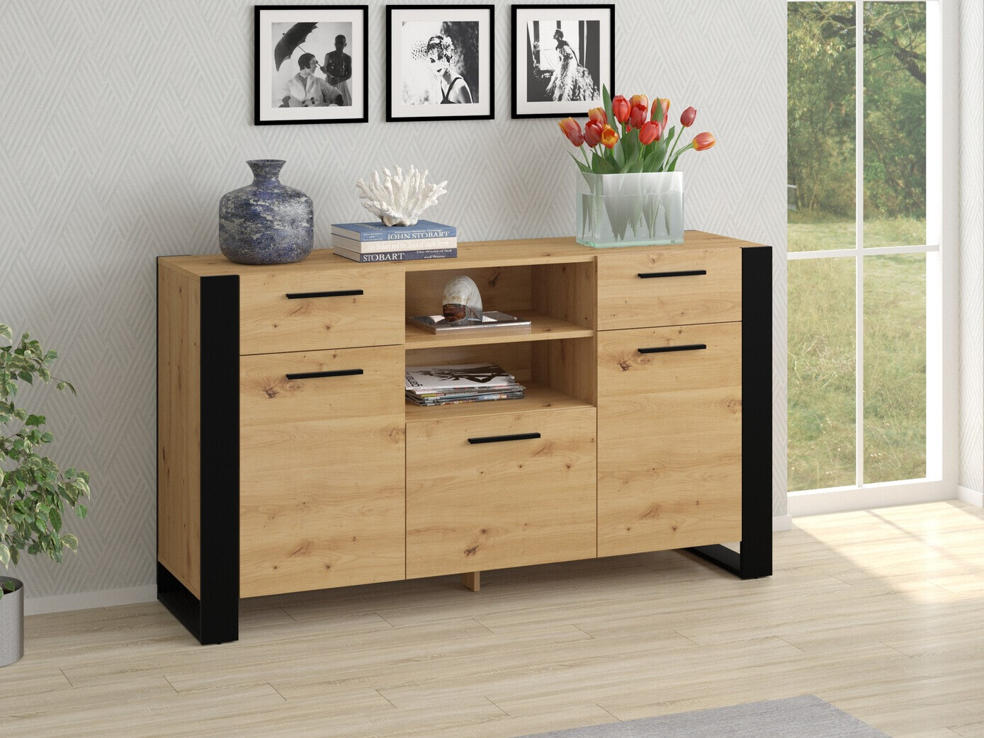 Скрин Cordoro 115 (Artisan дъб)