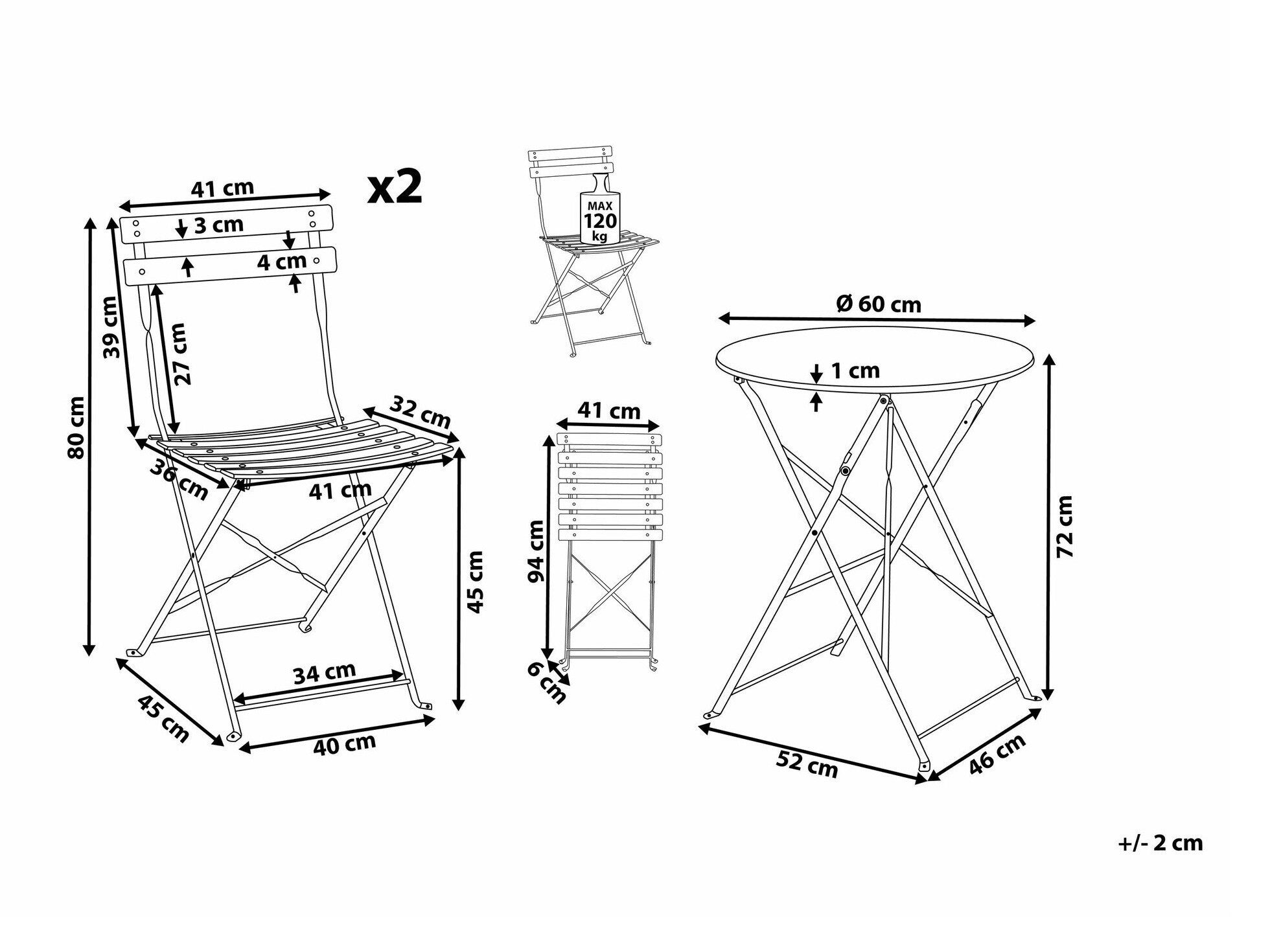 Комплект за балкон Berwyn 1841 (Роза)