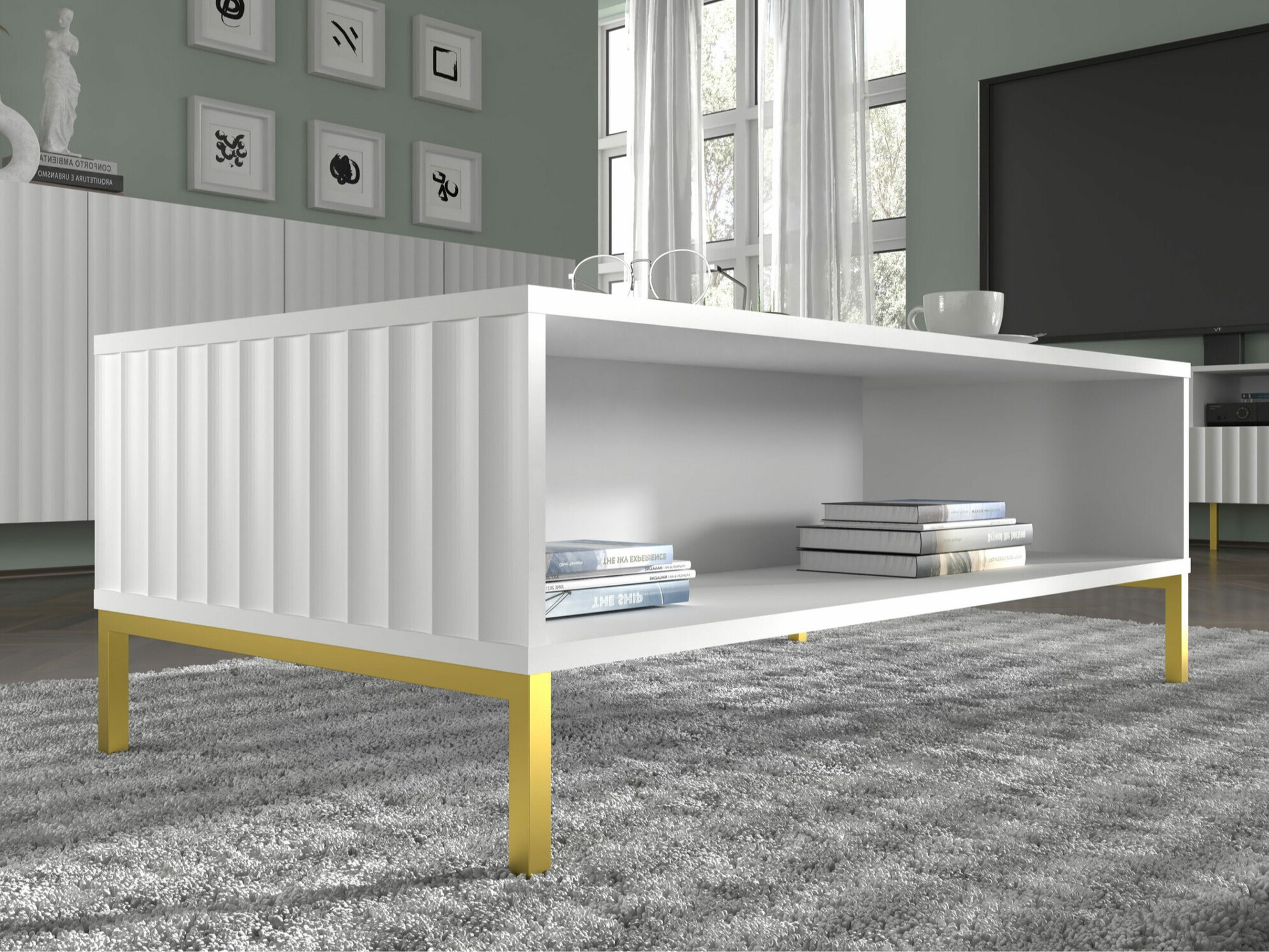 Масичка за кафе Soropho 104 (Бял)