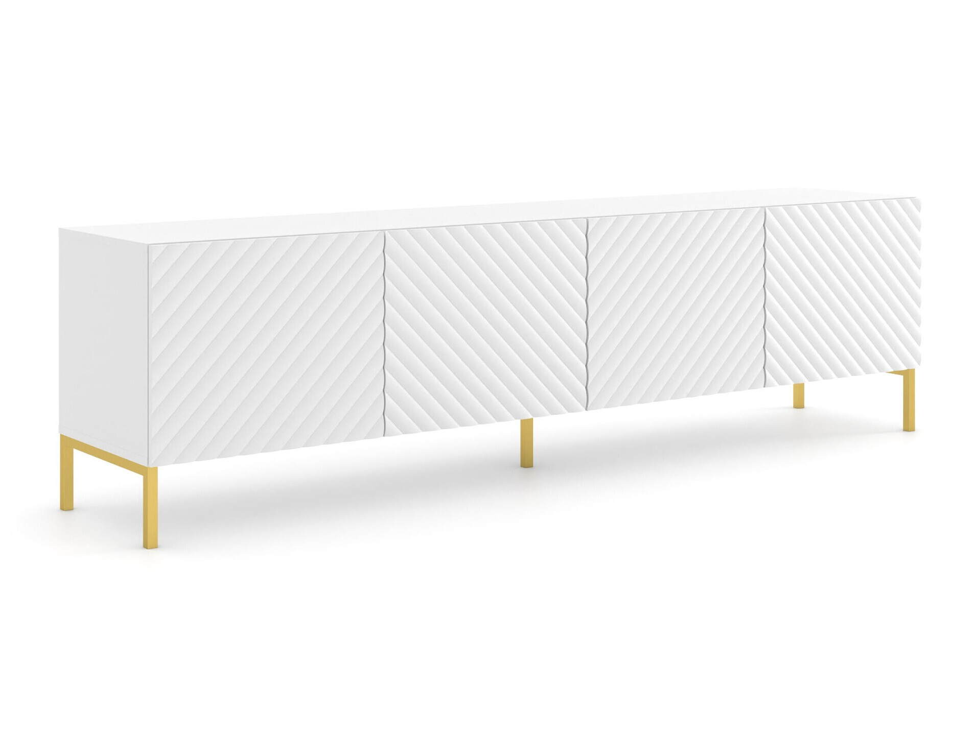 ТВ шкаф Fivremu 104 (Бял)