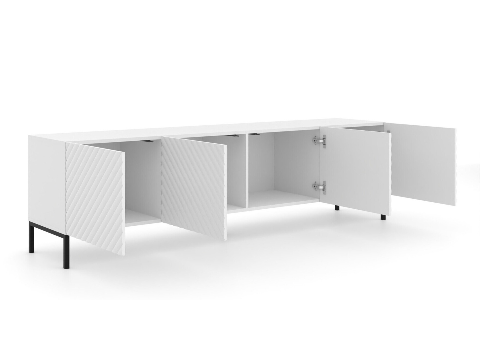 ТВ шкаф Fivremu 104 (Бял)