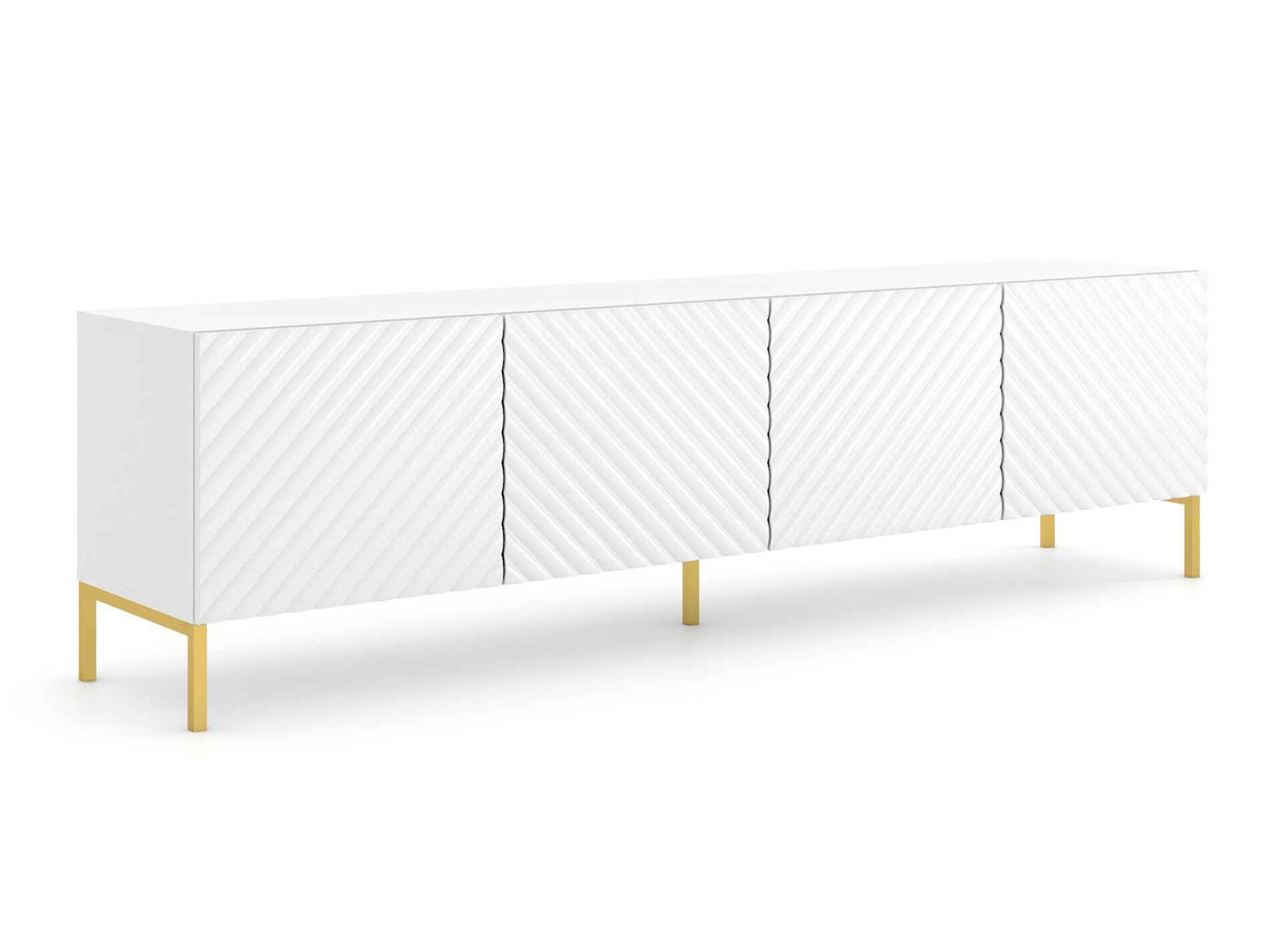 ТВ шкаф Fivremu 105 (Бял)