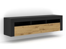 ТВ шкаф Buffalo 149 (Черен + Artisan дъб)