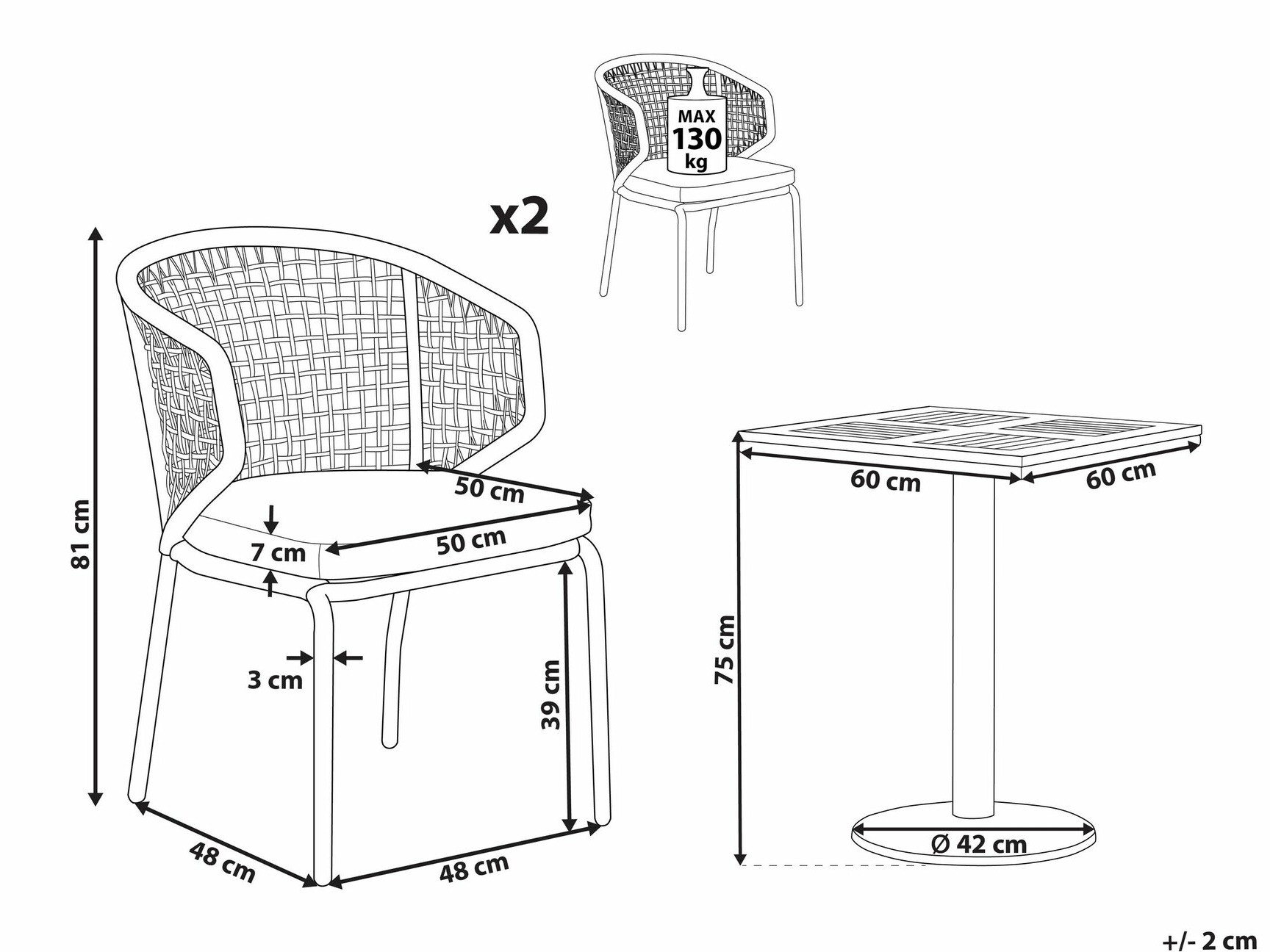 Комплект за балкон Berwyn 1883