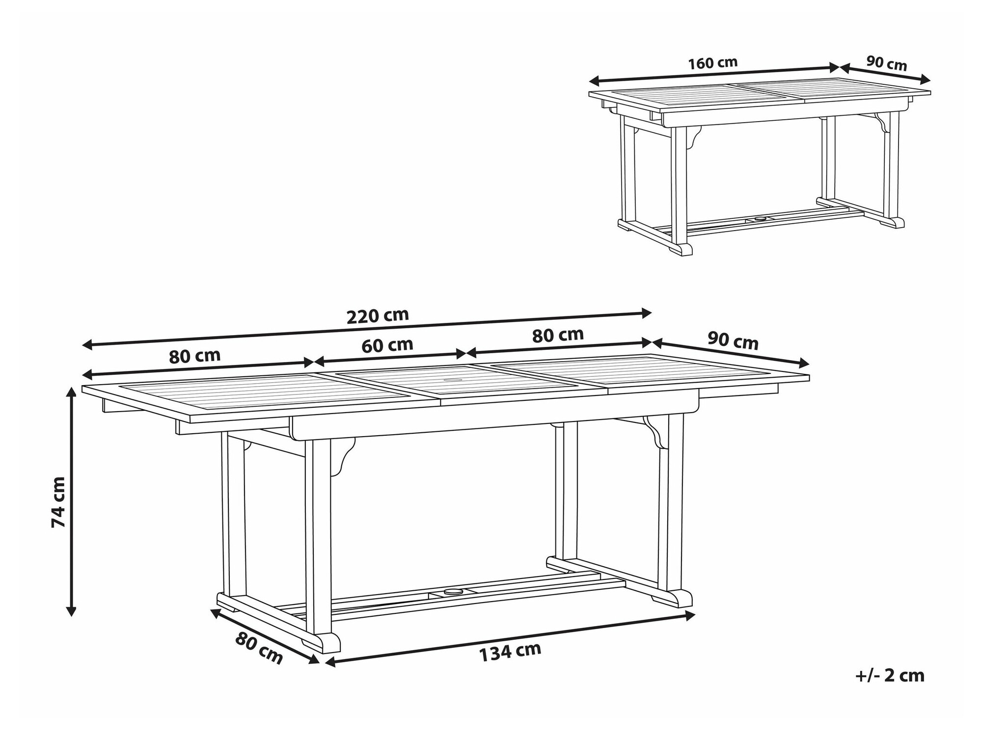 Градинска маса Berwyn 1900