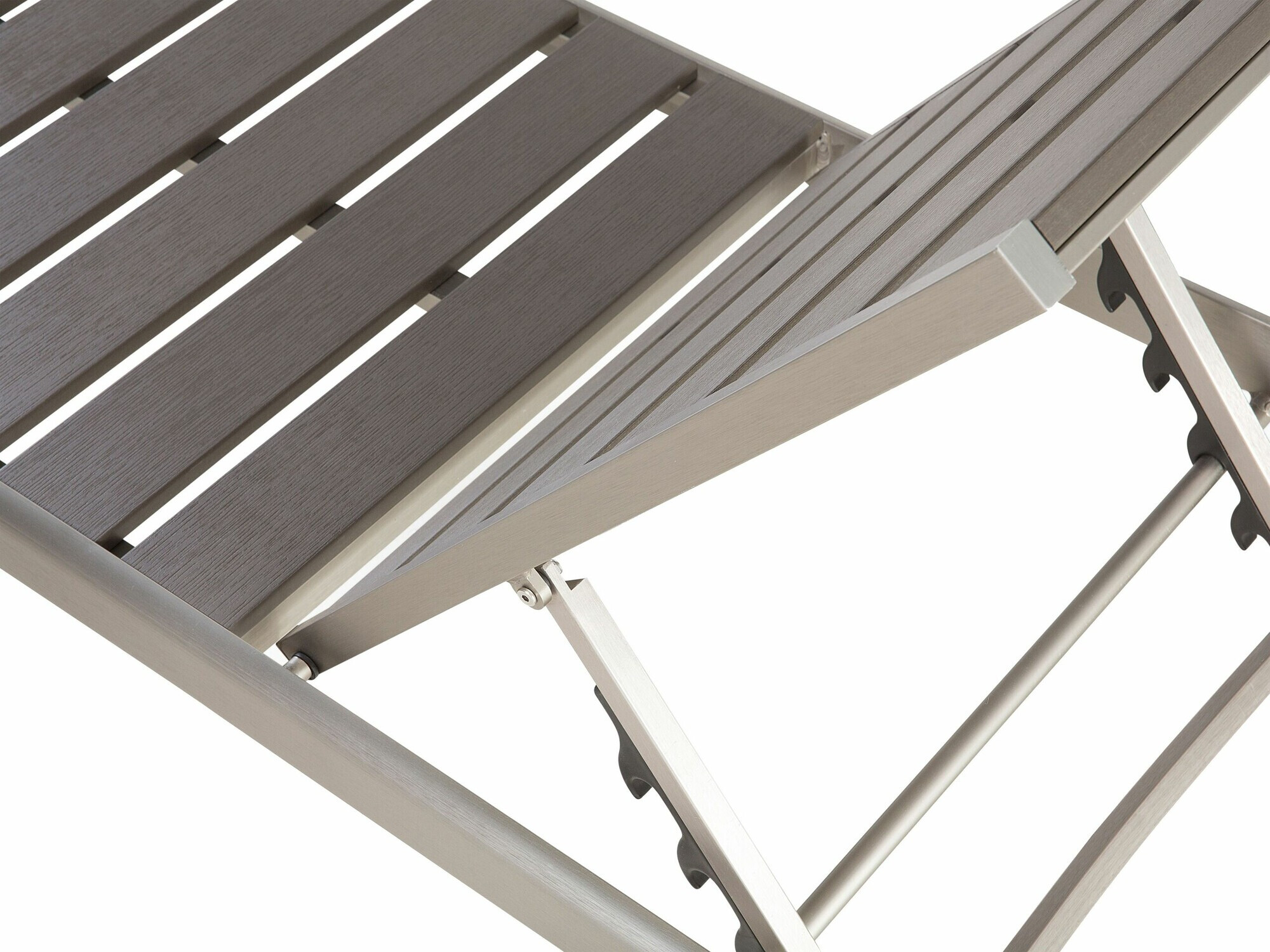 Градински шезлонг Berwyn 1898 (Сив + Сребро)