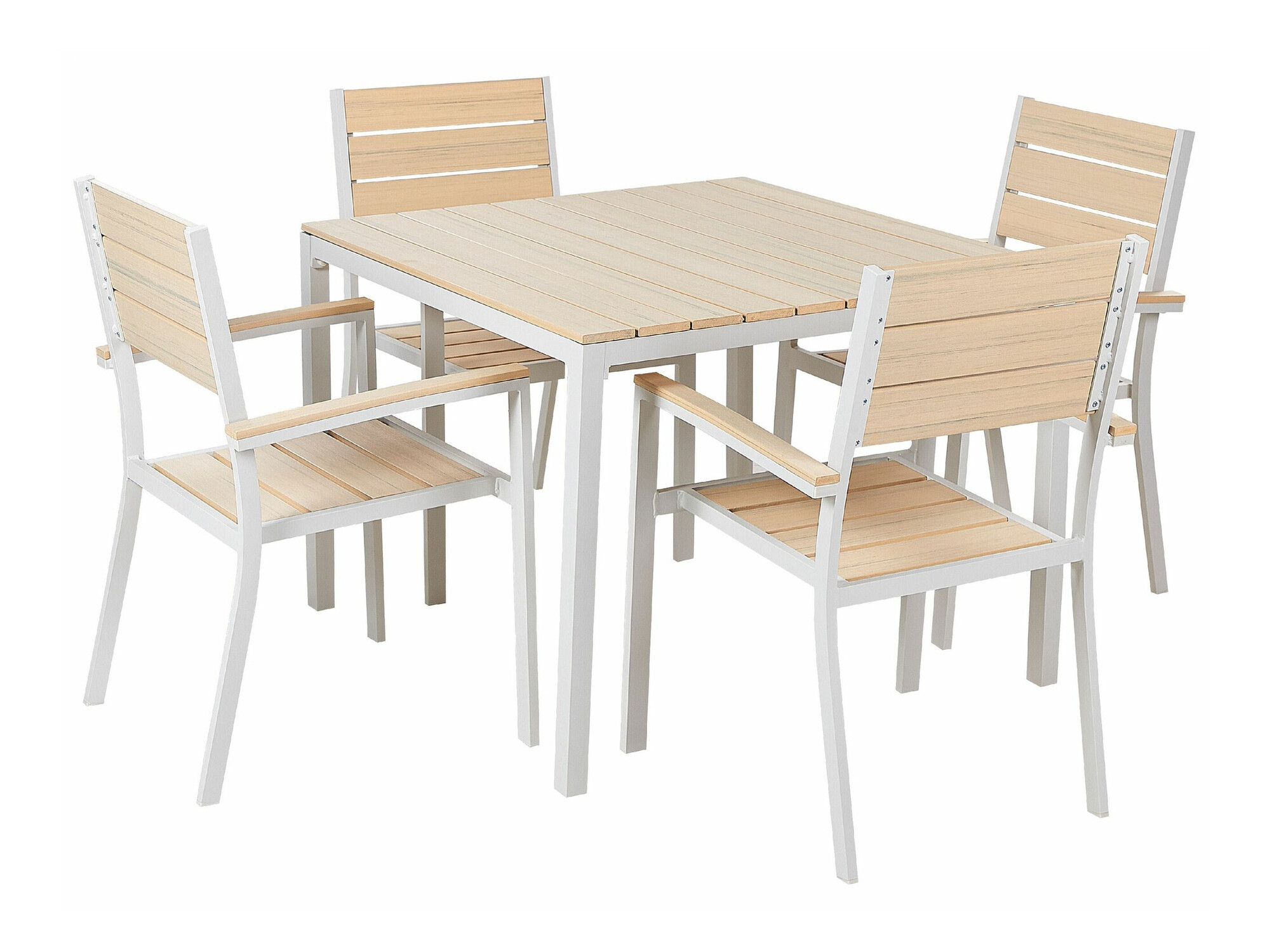 Градински комплект Berwyn 1912 (Бял + Ярък дърво)