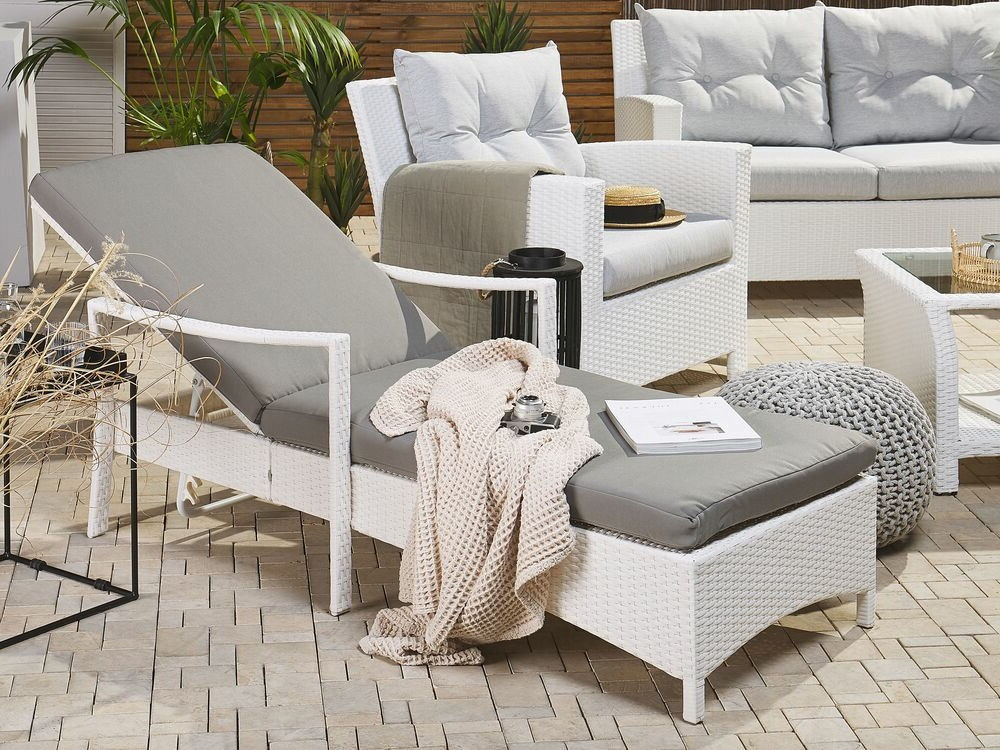 Градински шезлонг Berwyn 1911 (Бял)