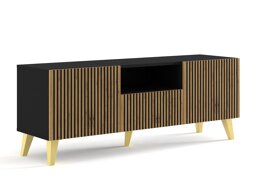 ТВ шкаф Buffalo 156 (Черен + Artisan дъб)