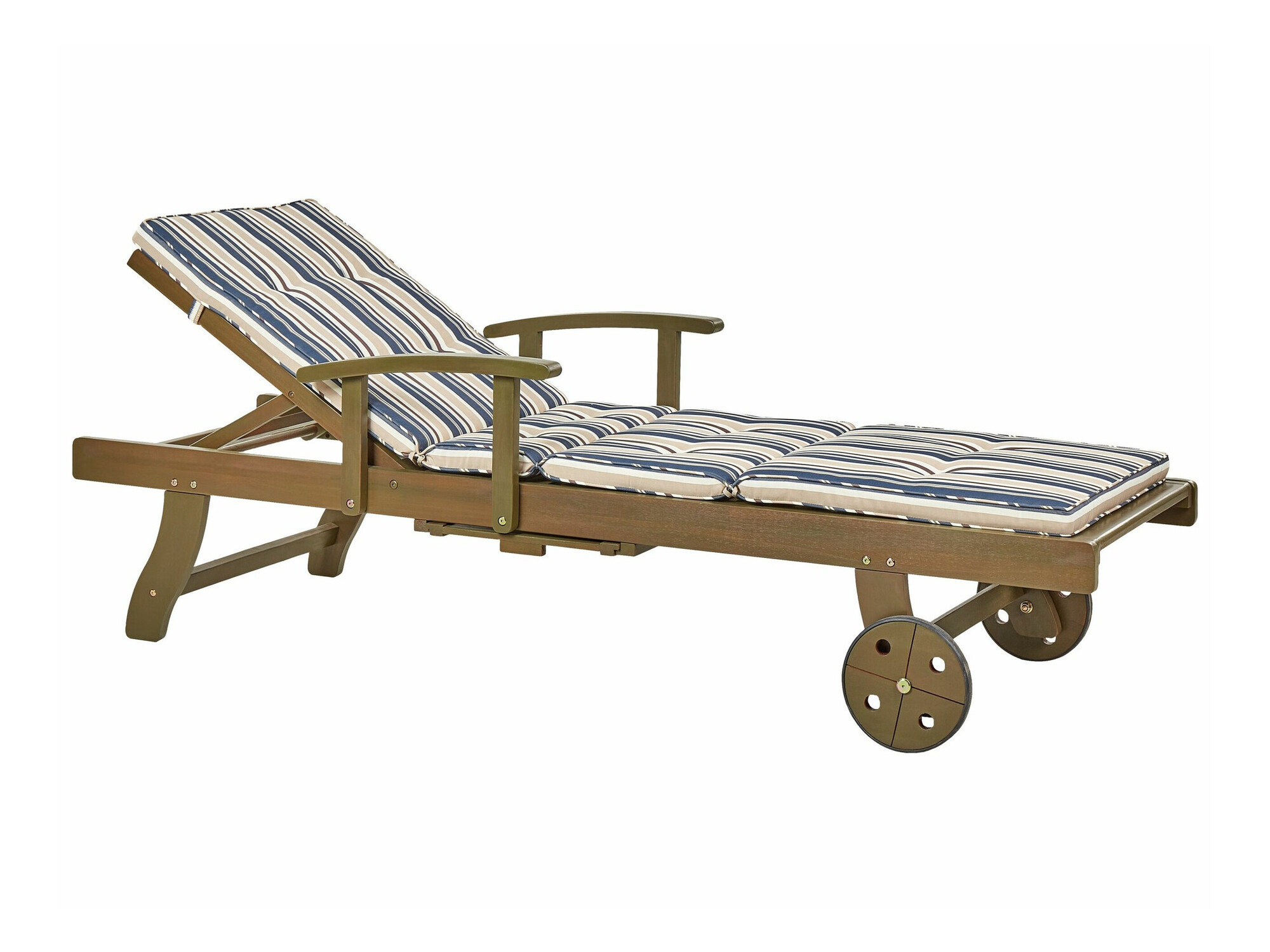 Градински шезлонг Berwyn 1916 (Син + Бежов)