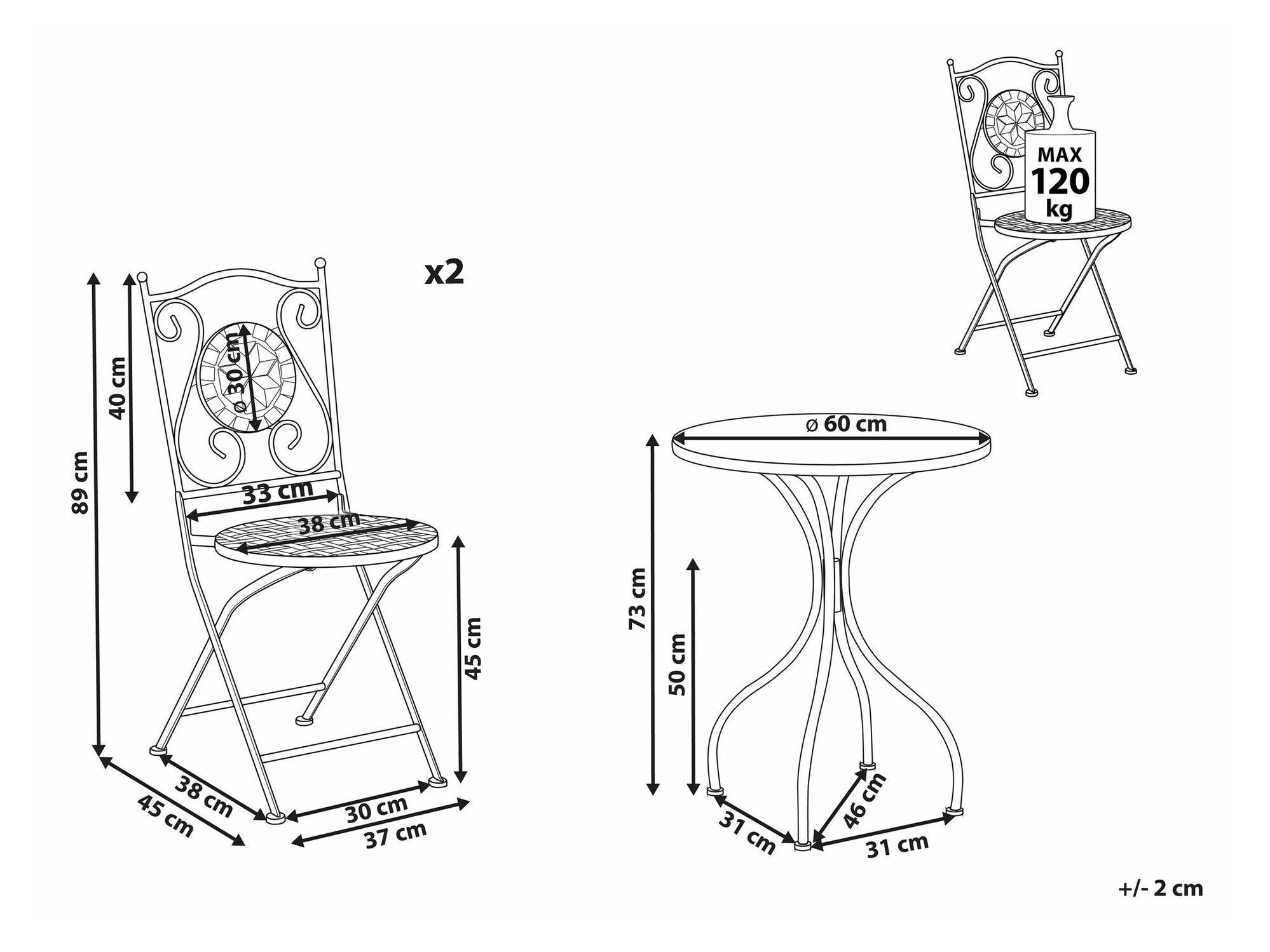 Комплект за балкон Berwyn 1938