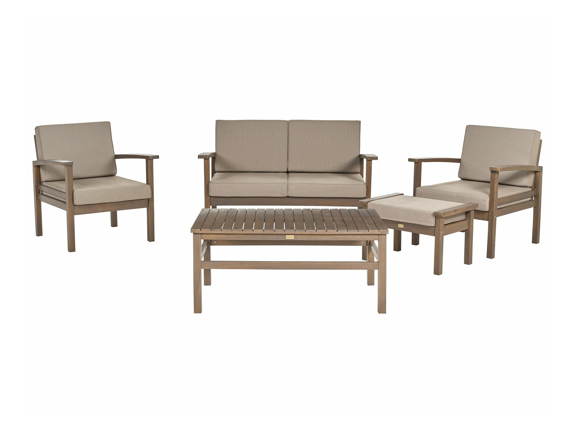 Градински комплект Berwyn 1955 (Taupe + Тъмно дърво)