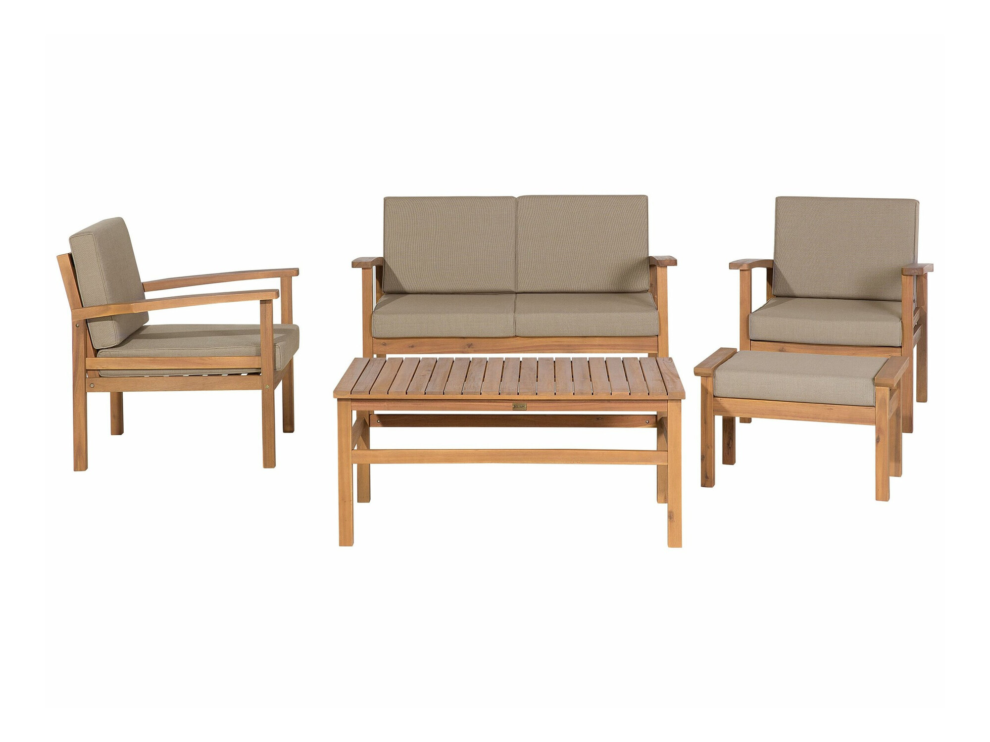 Градински комплект Berwyn 1955 (Ярък дърво + Taupe)