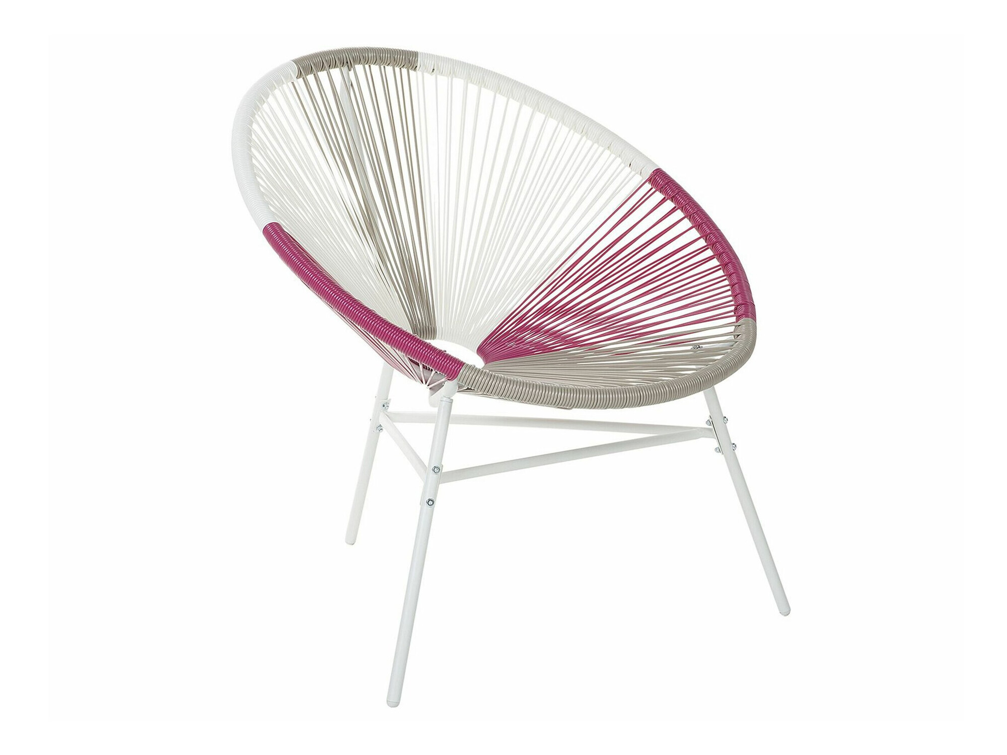 Градински стол Berwyn 1961 (Бял + Роза + Taupe)