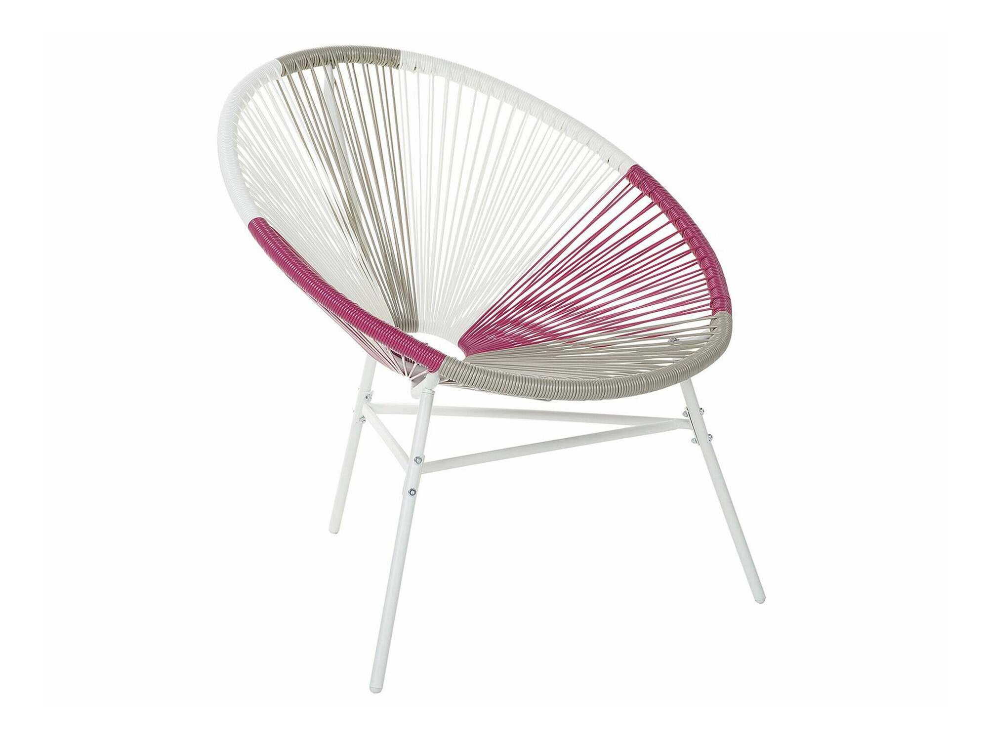 Градински стол Berwyn 1961 (Бял + Роза + Taupe)