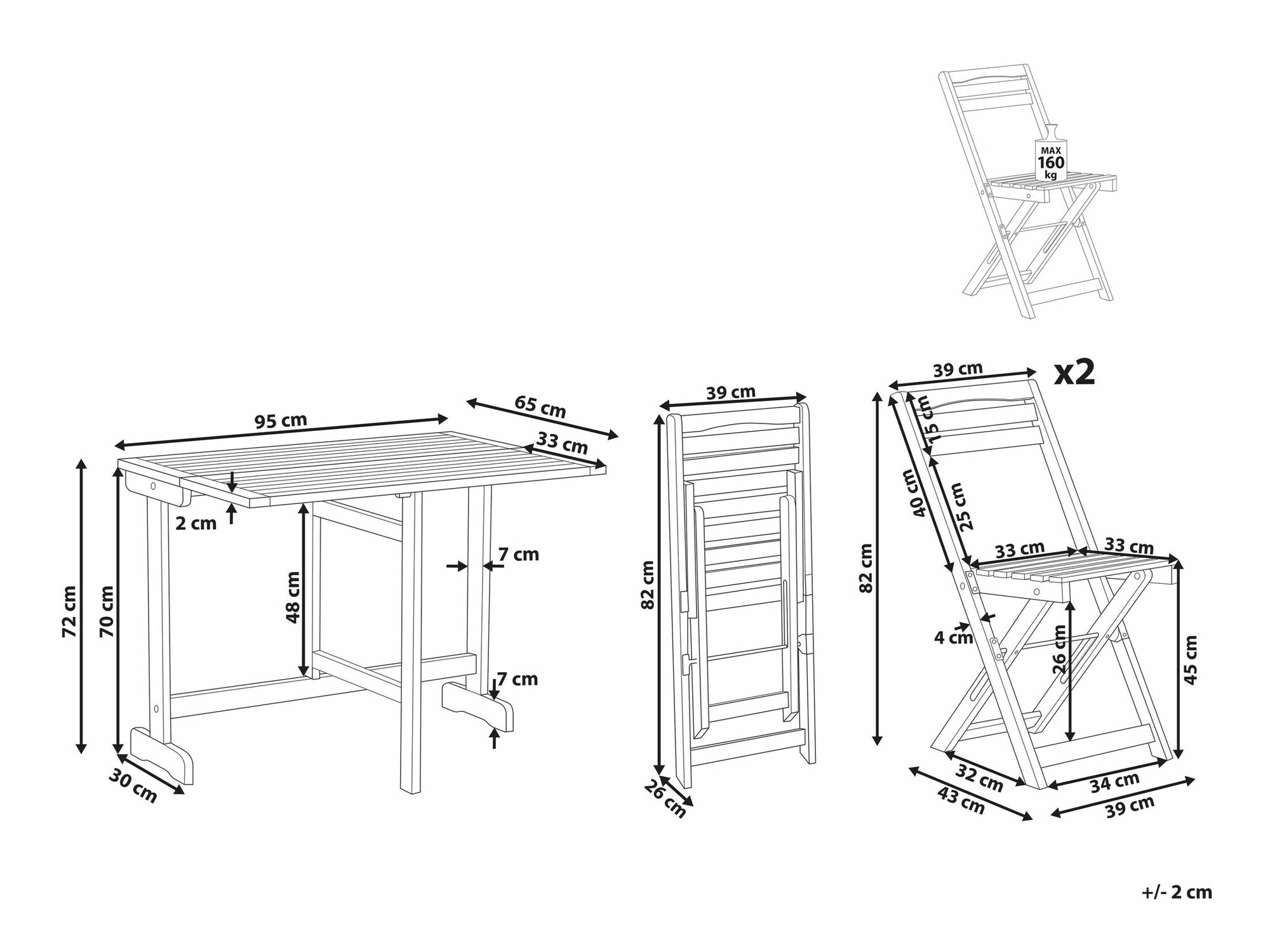 Комплект за балкон Berwyn 1956