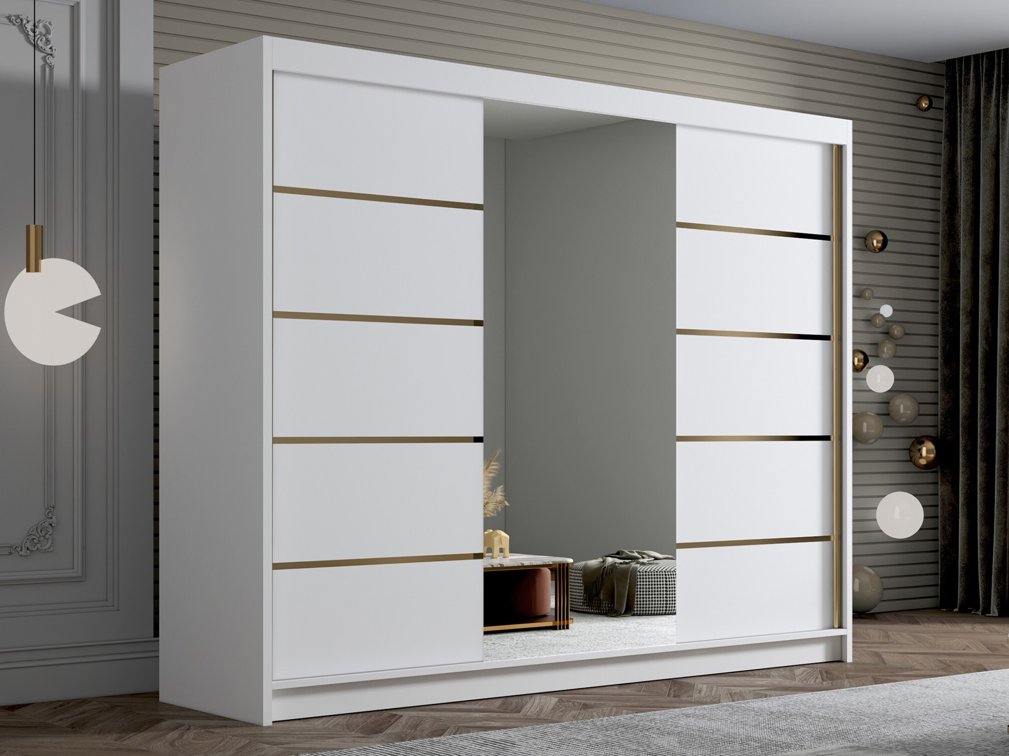 Гардероб Closico Veltron II (Бял)