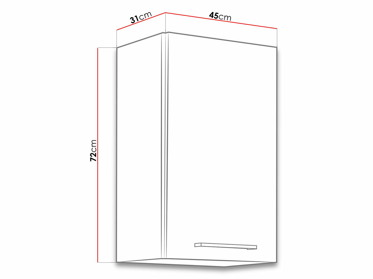 Модулен окачен шкаф Wood Dark 112