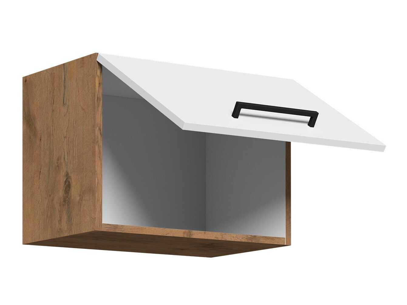 Модулен окачен шкаф Wood White 117