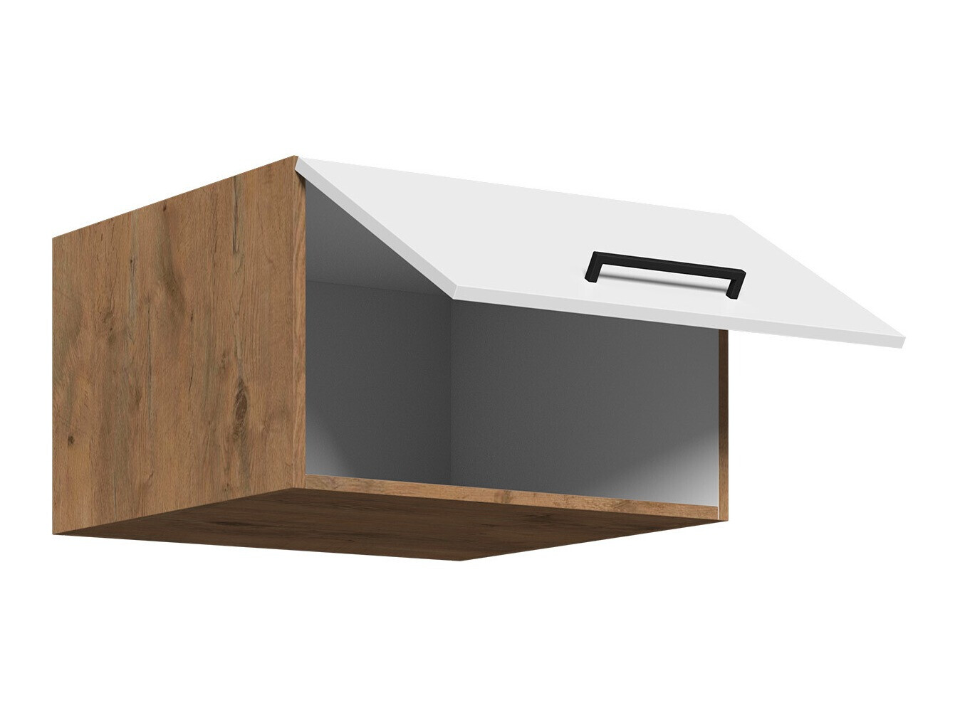 Модулен окачен шкаф Wood White 124