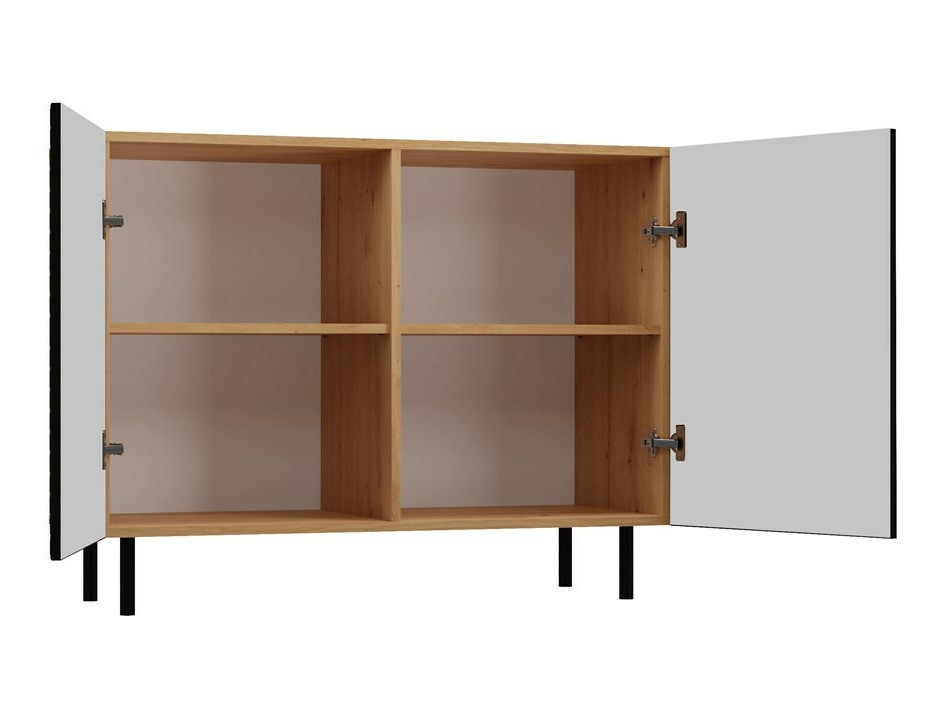 Шкаф Romseru 101 (Черен + Artisan дъб)