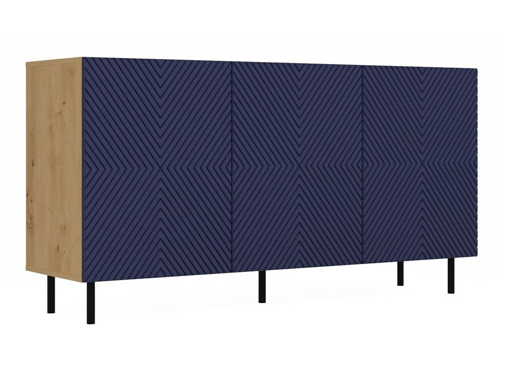 Шкаф Romseru 103 (Син + Artisan дъб)