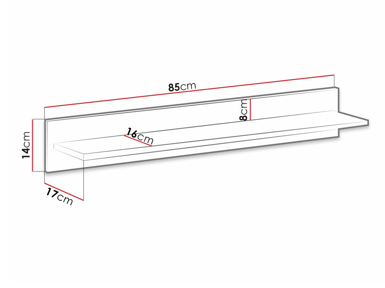 Стенна етажерка Sorvera 113
