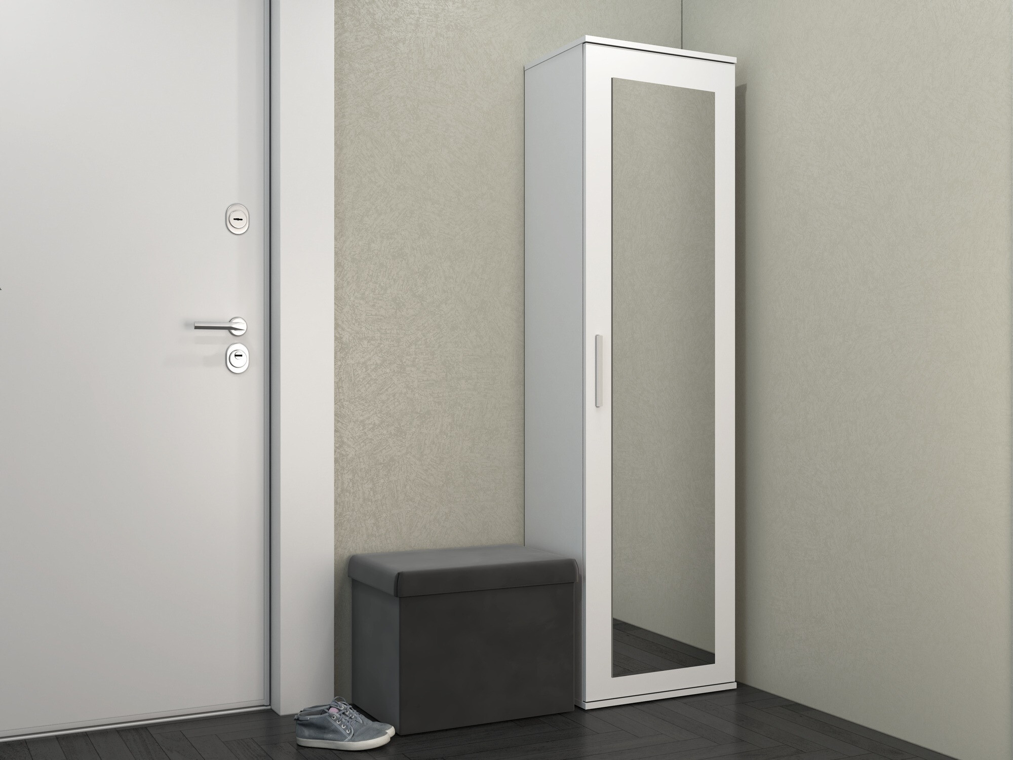 Гардероб Mandeville 127 (Матов бял)