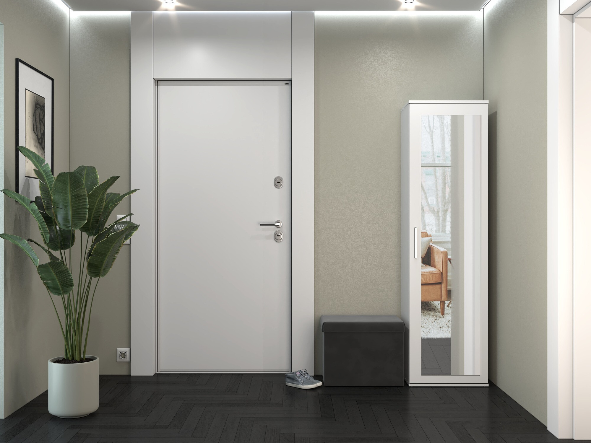 Гардероб Mandeville 127 (Матов бял)