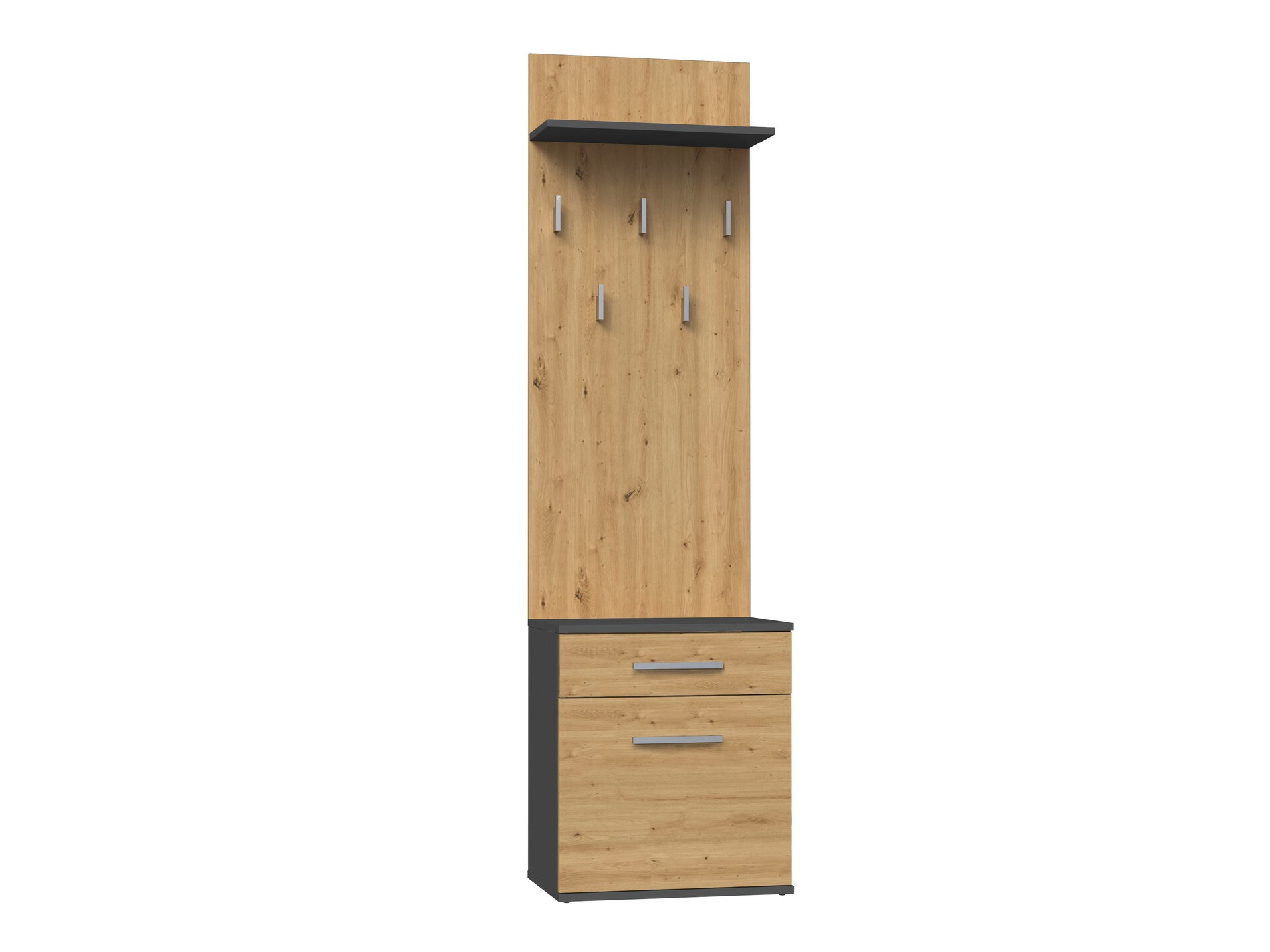 Комплект за антре Mandeville 129 (Artisan дъб + Антрацит)