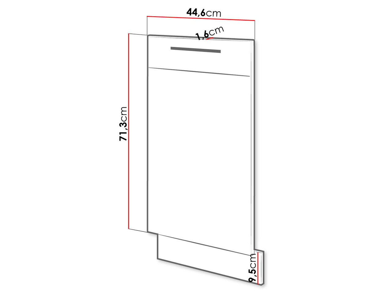 Вратичка съдомиялна Wood Grey 104