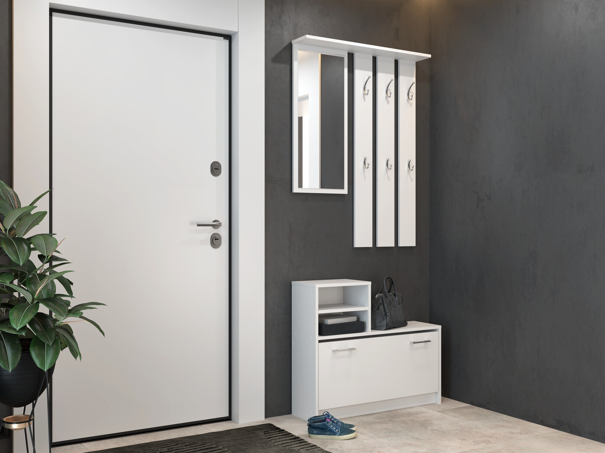 Комплект за антре Mandeville 144 (Бял)