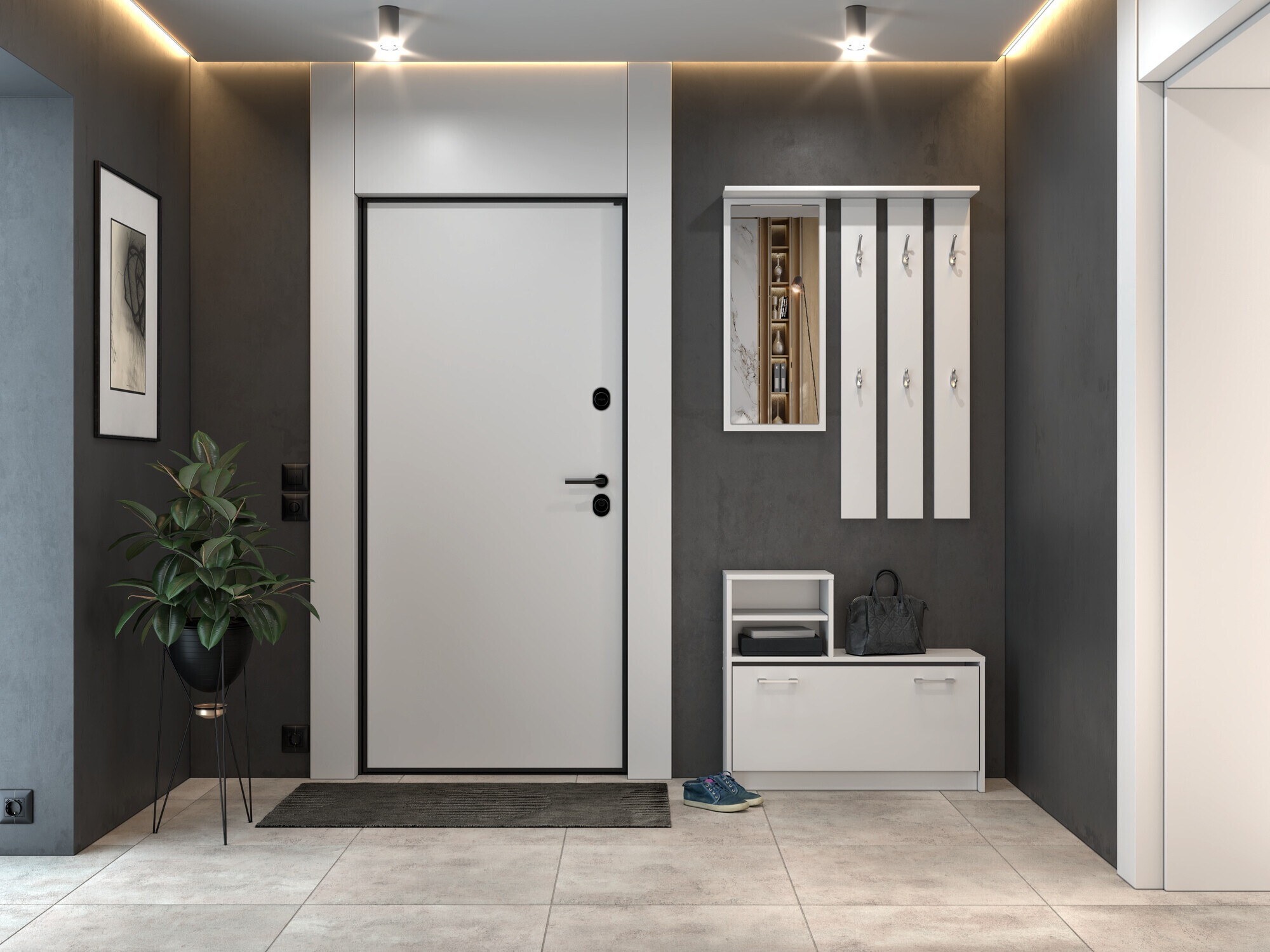 Комплект за антре Mandeville 144 (Бял)